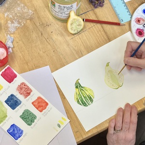 Squashes and Gourds – Playing with Texture in Watercolour - 28th October 2024