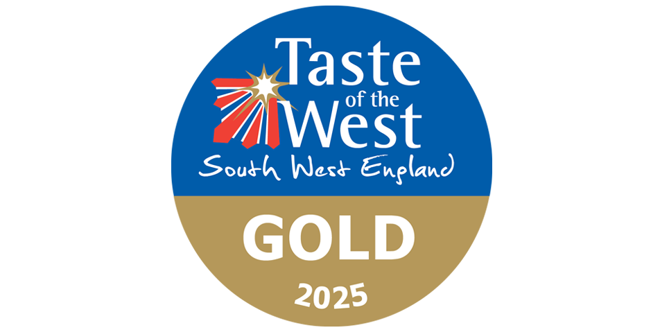 Gold award badge for 'Taste of the West' South West England 2022